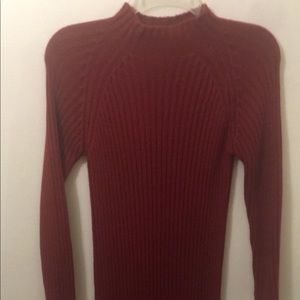 Red sweater dress